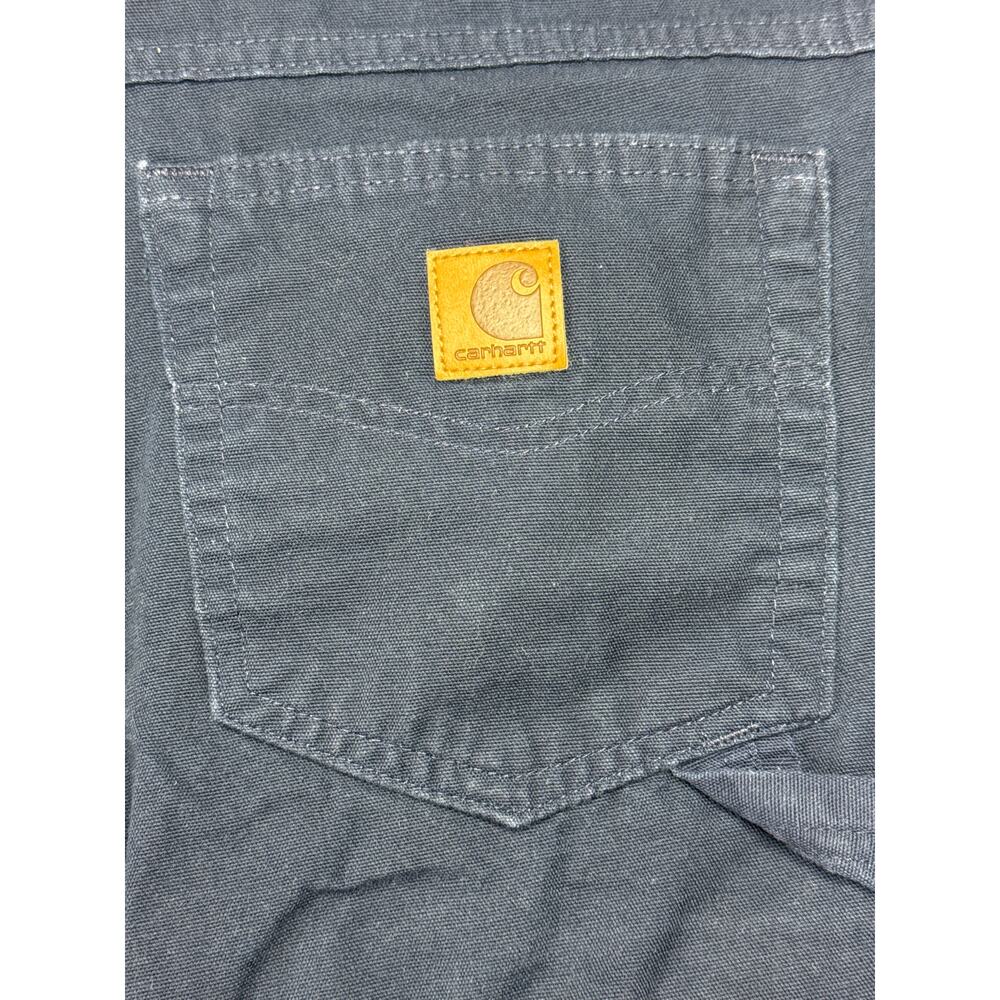 Carhartt Men's Loose Original Fit Navy Blue Pants - Size 42x32 (40x31) - Picture 4 of 5